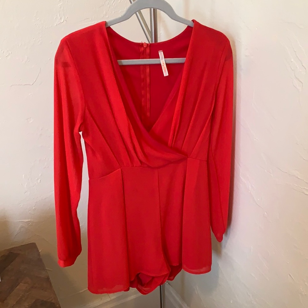 Red Dress Red Romper size S